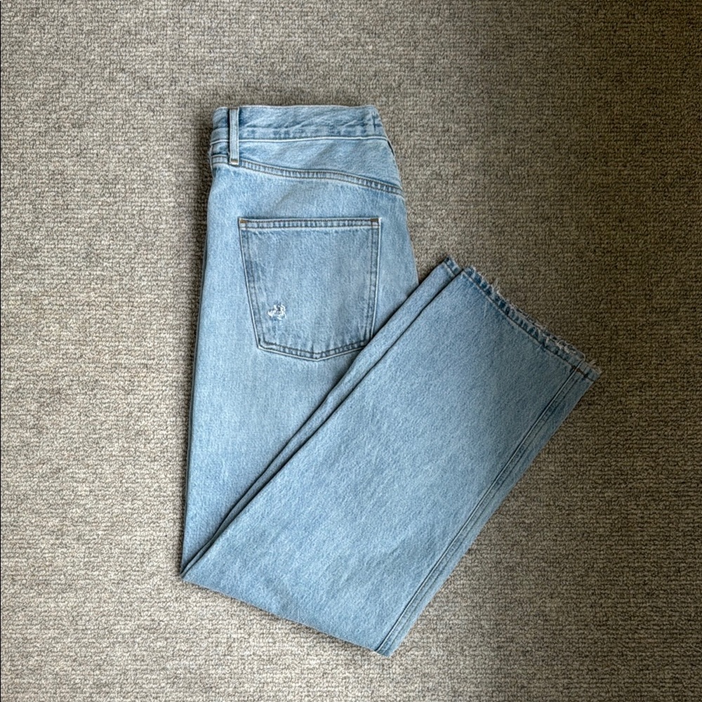 Agolde Blue Straight Leg Jeans